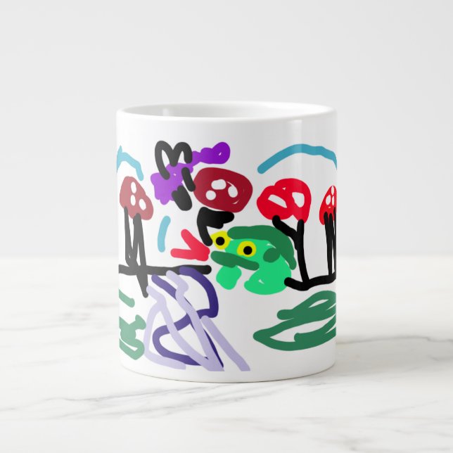 Froschliebe  Jumbo-Tasse (Vorderseite)