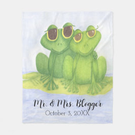 Froschliebhaber Fleecedecke