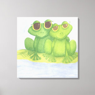 Froschliebhaber Leinwanddruck