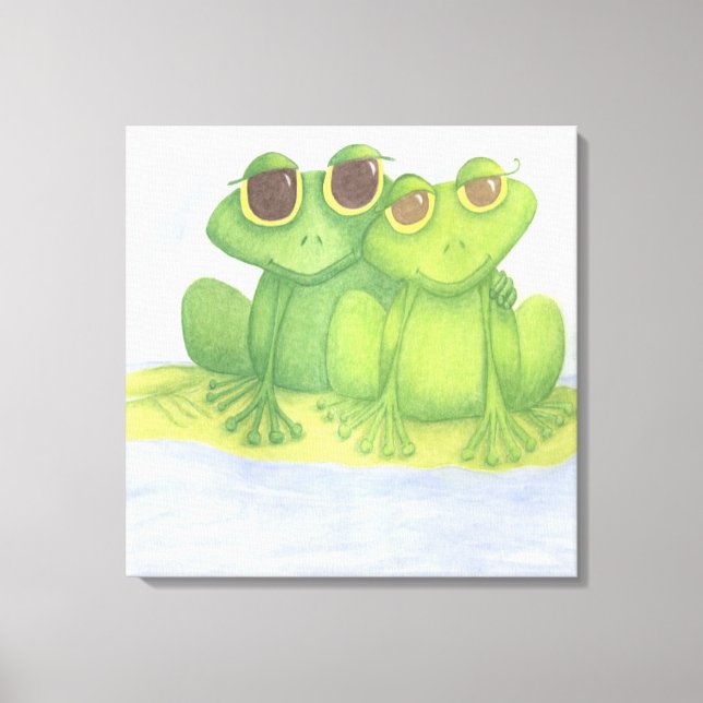 Froschliebhaber Leinwanddruck (Vorderseite)