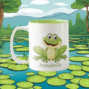 Froschliebhaber mit niedlichem Namen Zweifarbige Tasse