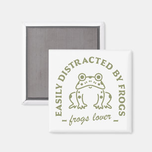 Froschliebhaber witzige Zitate aus cottage-core äs Magnet