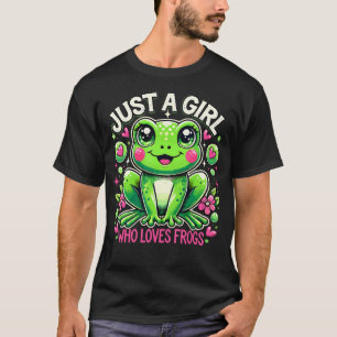 Froschliebhaberin nur ein Mädchen, das Frösche lie T-Shirt