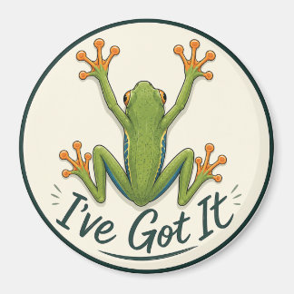 Froschliebhabers "Ich hab's" rund  Magnet