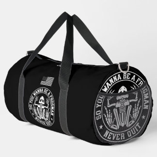 Froschmann-Gib-Nie-Auf-Patch Personalisiert Duffle Bag