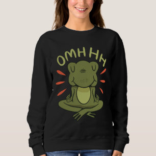 Froschmeditation in Yogaposition Sweatshirt