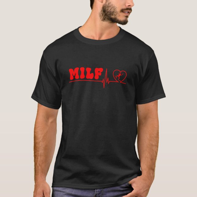 Froschmuck MILF Mann I Liebe Frösche T-Shirt (Vorderseite)