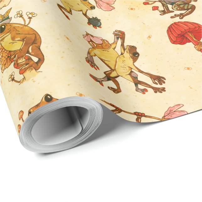 Froschmuster - Cotattcore Style Geschenkpapier (Rolleneckpunkt)