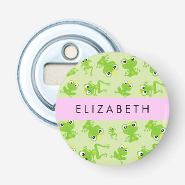 Froschmuster, grüne Frösche, Froschprinz, Ihr Name Flaschenöffner