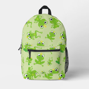 Froschmuster, Niedliche Frösche, grüne Frösche, Fr Bedruckter Rucksack