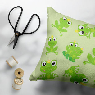 Froschmuster, Niedliche Frösche, grüne Frösche, Fr Kissenbezug