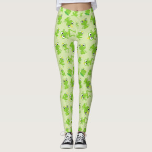 Froschmuster, Niedliche Frösche, grüne Frösche, Fr Leggings
