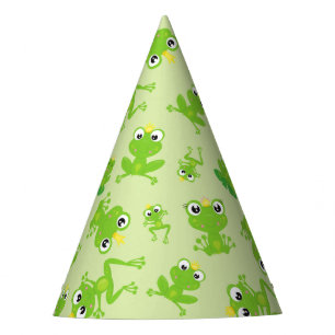 Froschmuster, Niedliche Frösche, grüne Frösche, Fr Partyhütchen