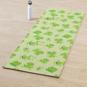 Froschmuster, Niedliche Frösche, grüne Frösche, Fr Yogamatte