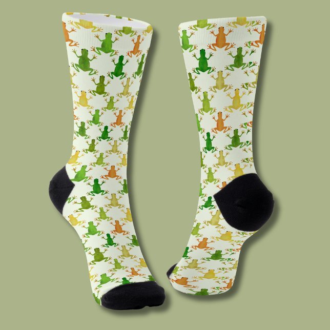 Froschmuster Socken (Frog socks)