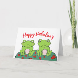 Froschpaar Valentine-Tageskarte Karte