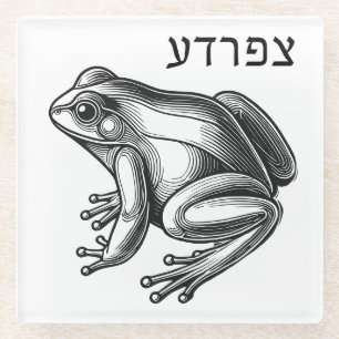 Froschpest für Seder Glasuntersetzer
