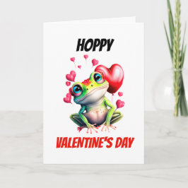 Froschpistolen | Hoppy Valentine's Day niedlicher  Feiertagskarte