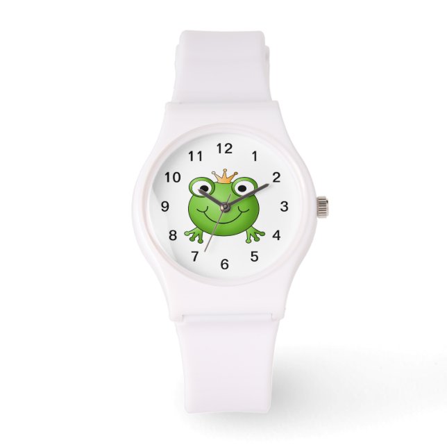 Froschprinz. Happy Frog. Armbanduhr (Vorderseite)