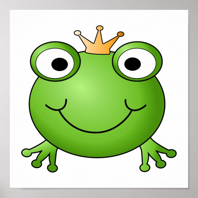 Froschprinz. Happy Frog. Poster (Vorne)
