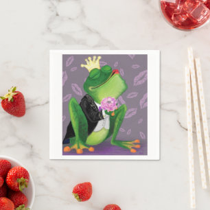Froschprinz - Kiss - Funny Serviette