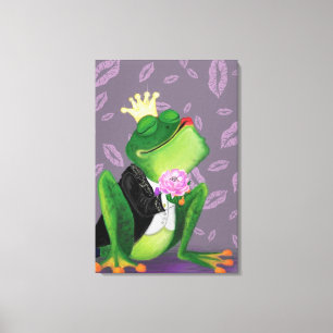 Froschprinz Leinwanddruck Spaß