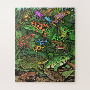 Froschpuzzle leicht puzzle