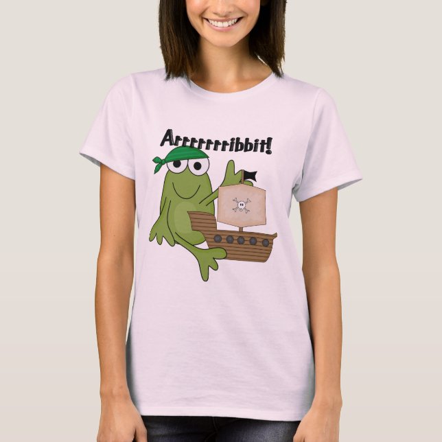 Froschraub-Piratenhemden und Geschenke T-Shirt (Vorderseite)