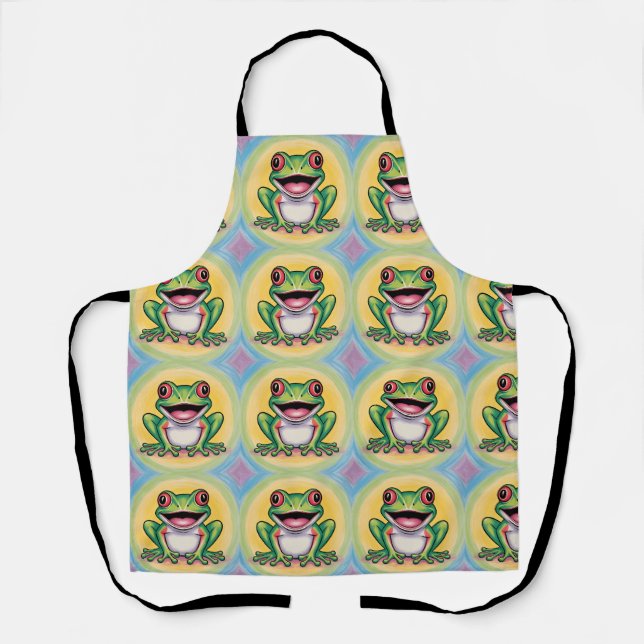 Froschs sanftes Lächeln Schürze (Vorderseite)