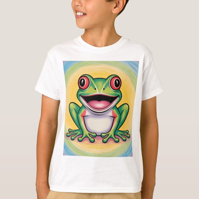 Froschs sanftes Lächeln T-Shirt (Vorderseite)