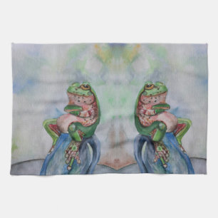Froschsamen-Keep-Zeichnung-Teil-Tuch 40,6 cm x 61  Handtuch