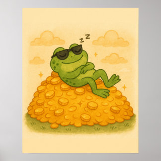 Froschschläferei auf Gold Hill Poster