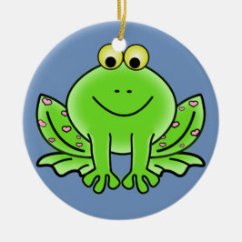 Froschschschmuck Keramik Ornament