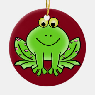 Froschschschmuck Keramik Ornament