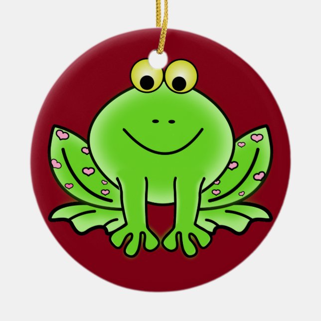 Froschschschmuck Keramik Ornament (Vorne)