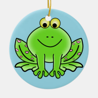 Froschschschmuck Keramik Ornament