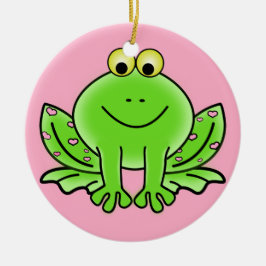Froschschschmuck Keramikornament