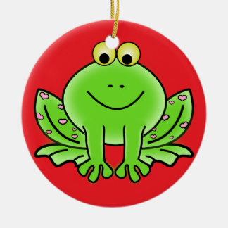 Froschschschmuck Keramikornament