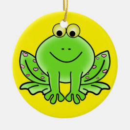 Froschschschmuck Keramikornament