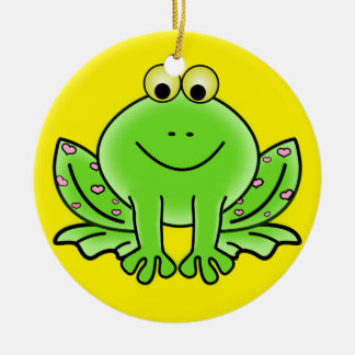Froschschschmuck Keramikornament