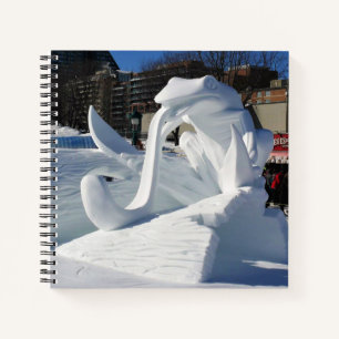 Froschskulptur, Quebec, Kanada Notizbuch