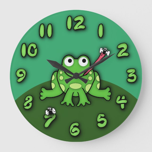Froschsperre Große Wanduhr (Vorderseite)