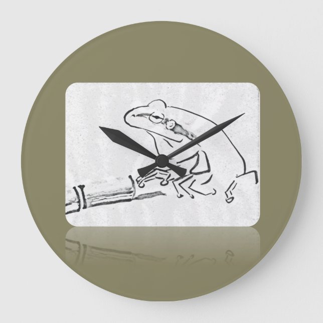 Froschsperre Große Wanduhr (Vorderseite)