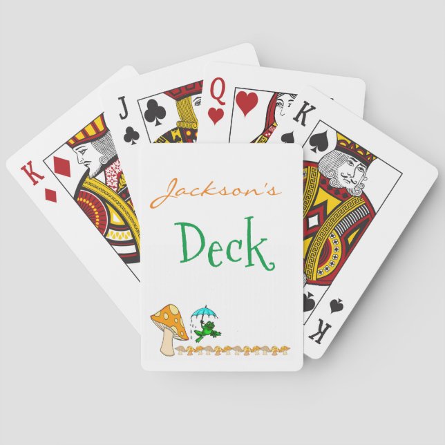 Froschspielkarte Spielkarten (Rückseite)