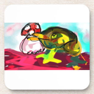 Froschspielspass Getränkeuntersetzer