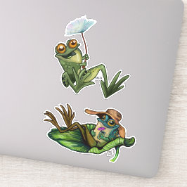 Froschsticker Aufkleber