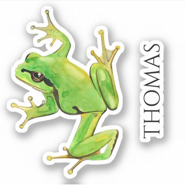 Froschsticker Aufkleber (Vorderseite)