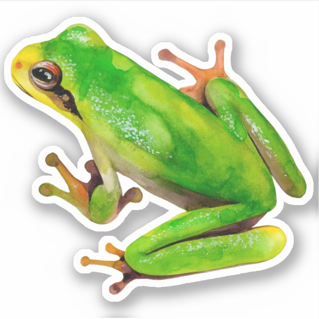 Froschsticker Aufkleber (Vorderseite)