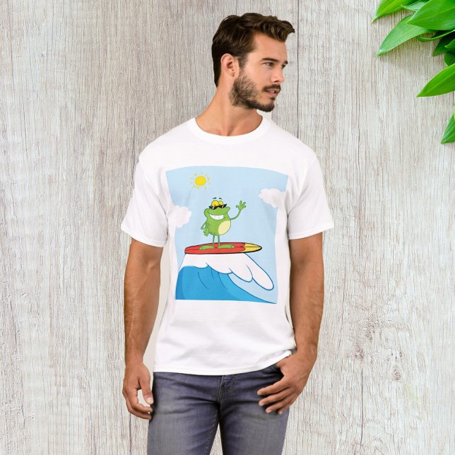 Froschsurfen auf einem T - Shirt (Von Creator hochgeladen)