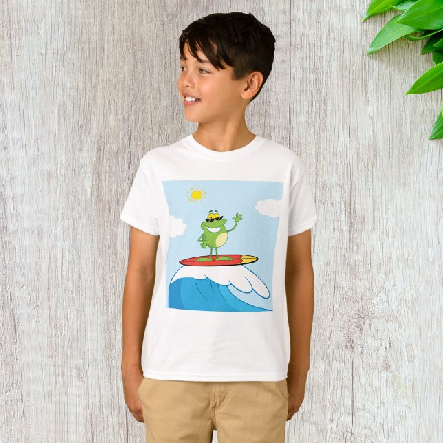 Froschsurfen auf einem T - Shirt (Von Creator hochgeladen)